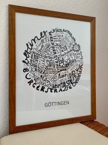 Göttingen-Poster (weiß)